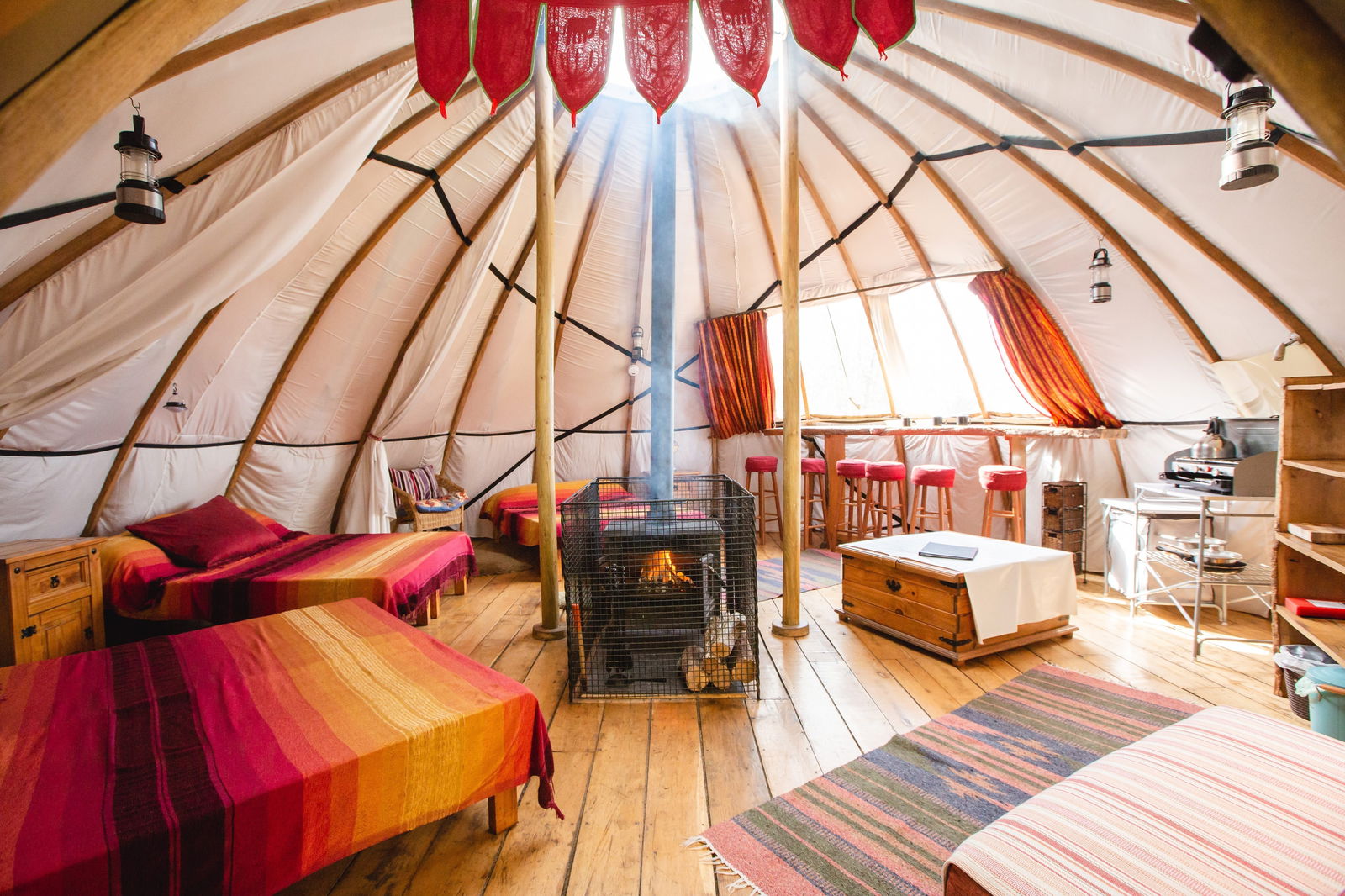 Glamping in Carmarthenshire South Wales Larkhill Tipis Yurts