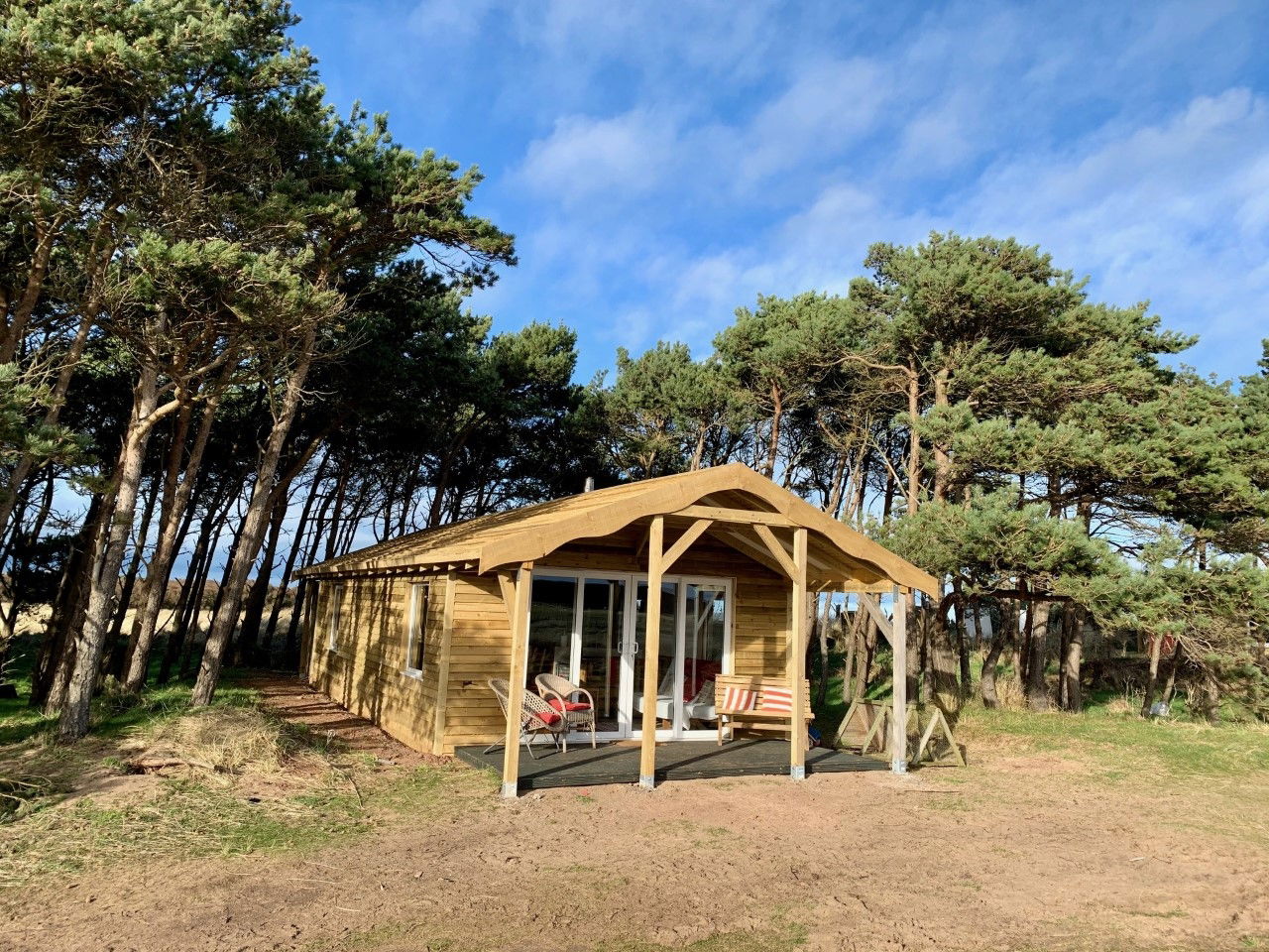 Glamping holidays near Edinburgh in East Lothian, Southern Scotland - Harvest Moon Holidays