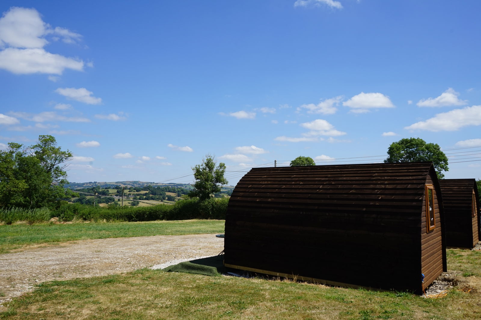 Glamping holidays near the Peak District, Derbyshire, Central England - Poplars Farm