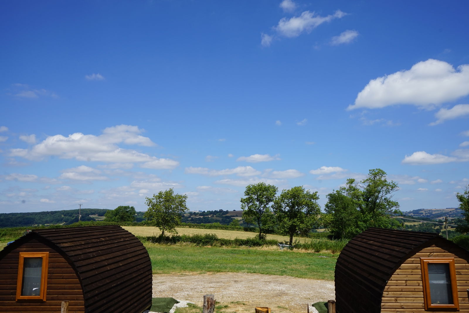 Glamping holidays near the Peak District, Derbyshire, Central England - Poplars Farm