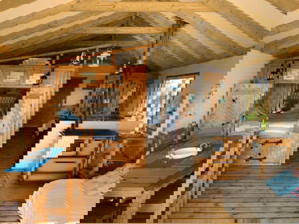 Glamping holidays near Edinburgh in East Lothian, Southern Scotland - Harvest Moon Holidays