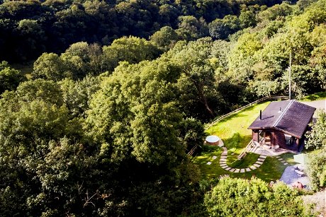 Glamping holidays in Carmarthenshire, South Wales - The Chestnut Cabin