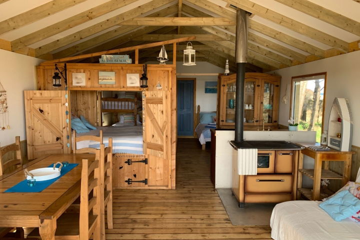 Glamping holidays near Edinburgh in East Lothian, Southern Scotland - Harvest Moon Holidays