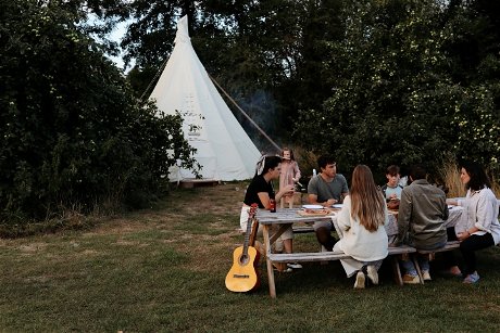 Glamping holidays in Herefordshire, Central England - White House on Wye Glamping
