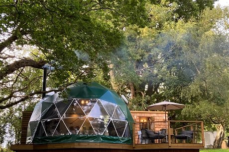Glamping holidays in Kent, South East England - Luna Domes, Hoath House