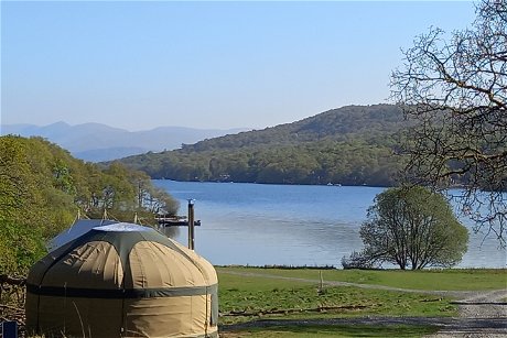 Glamping holidays in the Lake District, Cumbria, Northern England - Long Valley Yurts, Windermere Lakeside