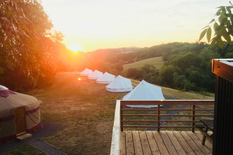 Glamping holidays in Somerset, South West England - Glastonbury Valley